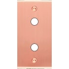 MODELEC - Façade Étroite Confidence Laiton Cuivre Satiné 2 Boutons Push à Vis