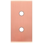 MODELEC - Façade Étroite Confidence Laiton Cuivre Satiné 2 Boutons Push