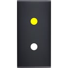 MODELEC - Façade Étroite Confidence Laiton Noir 1 Bouton Push à Led