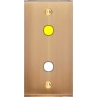 MODELEC - Façade Étroite Confidence Laiton Vieux Bronze 1 Bouton Push à Led à Vis