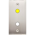 MODELEC - Façade Étroite Confidence Laiton Nickel Satiné 1 Bouton Push à Led à Vis