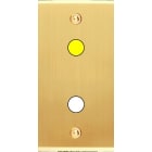 MODELEC - Façade Étroite Confidence Laiton Satiné 1 Bouton Push à Led à Vis