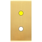 MODELEC - Façade Étroite Confidence Laiton Satiné 1 Bouton Push à Led