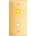 MODELEC - Façade Étroite Confidence Laiton Or Miroir 1 Bouton Push à Led à Vis