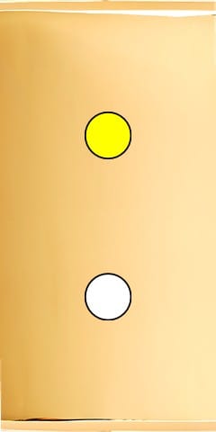 MODELEC - Façade Étroite Confidence Laiton Or Miroir 1 Bouton Push à Led