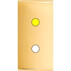 MODELEC - Façade Étroite Confidence Laiton Or Miroir 1 Bouton Push à Led