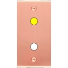 MODELEC - Façade Étroite Confidence Laiton Cuivre Satiné 1 Bouton Push à Led à Vis