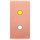 MODELEC - Façade Étroite Confidence Laiton Cuivre Satiné 1 Bouton Push à Led