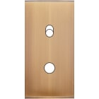 MODELEC - Façade Étroite Confidence Laiton Vieux Bronze 1 Basculeur + 1 Bouton Push