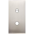 MODELEC - Façade Étroite Confidence Laiton Nickel Satiné 1 Basculeur + 1 Bouton Push