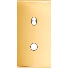 MODELEC - Façade Étroite Confidence Laiton Or Miroir 1 Basculeur + 1 Bouton Push