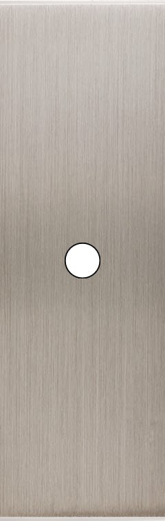 MODELEC - Façade Confidence Laiton Nickel Satine Etroite Longue 1 Push