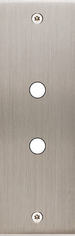 MODELEC - Façade Confidence Laiton Nickel Satine Etroite Longue P2 à Vis