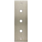 MODELEC - Façade Confidence Laiton Acier Brosse Etroite Longue P3 à Vis