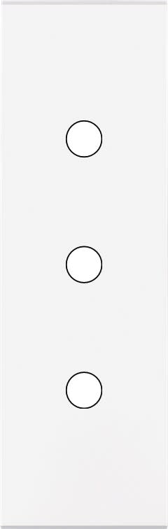 MODELEC - Façade Confidence Laiton Blanc Etroite Longue 3 Push