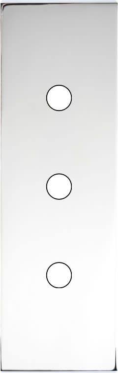 MODELEC - Façade Confidence Laiton Chrome Etroite Longue 3 Push