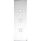 MODELEC - Façade Confidence Laiton Chrome Etroite Longue 3 Push