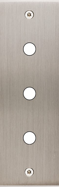 MODELEC - Façade Confidence Laiton Nickel Satine Etroite Longue P3 à Vis