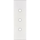 MODELEC - Façade Confidence Laiton Blanc Email Etroite Longue 3 Push