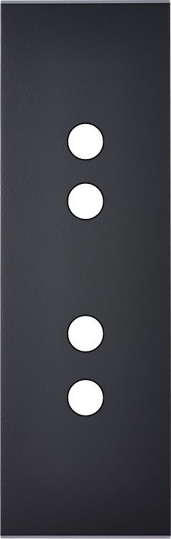 MODELEC - Façade Confidence Laiton Noir Etroite Longue 4 Push