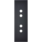 MODELEC - Façade Confidence Laiton Noir Etroite Longue 4 Push