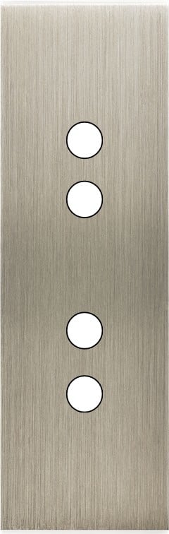 MODELEC - Façade Confidence Laiton Acier Etroite Longue 4 Push