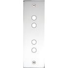 MODELEC - Façade Confidence Laiton Chrome Etroite Longue P4 à Vis