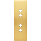 MODELEC - Façade Confidence Laiton Satine Etroite Longue 4 Push