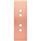 MODELEC - Façade Confidence Laiton Cuivre Satine Etroite Longue 4 Push