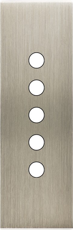 MODELEC - Façade Confidence Laiton Acier Etroite Longue 5 Push