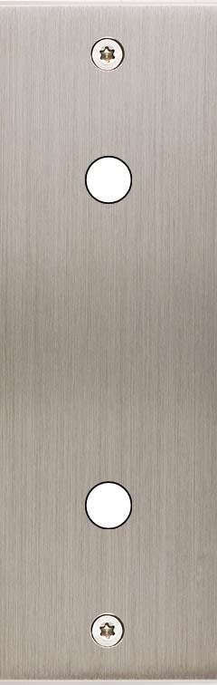 MODELEC - Façade Confidence Laiton Nickel Satine Etroite Longue P2X à Vis