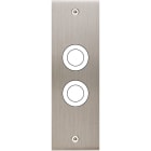 MODELEC - Façade Confidence Laiton Nickel Satine Etroite Longue 2 Gros Push à Vis