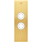 MODELEC - Façade Confidence Laiton Satine Etroite Longue 2 Gros Push à Vis
