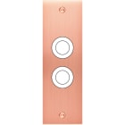 MODELEC - Façade Confidence Laiton Cuivre Satine Etroite Longue Gp2 à Vis