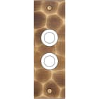 MODELEC - Façade Fascination Laiton Onde Etroite Longue 2 Gros Push à Vis