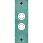 MODELEC - Façade Fascination Laiton Jade Etroite Longue 2 Gros Push à Vis