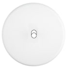 MODELEC - Façade Iris Blanc Soft Touch 1 trou oblong; Façade à clip.