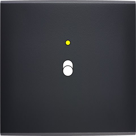 MODELEC - Façade Confidence Laiton Noir Mat Simple B1+Led Magnetique