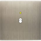 MODELEC - Façade Confidence Laiton Acier Brosse Simple B1+Led Magnetique