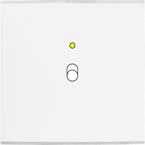 MODELEC - Façade Confidence Laiton Blanc Simple B1+Led Magnetique