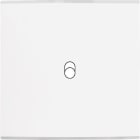 MODELEC - Façade Confidence Laiton Blanc Simple 1 trou oblong