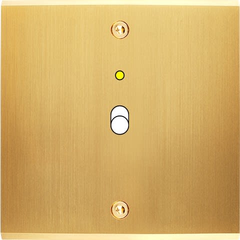 MODELEC - Façade Confidence Laiton Satine Simple B1+Led à Vis