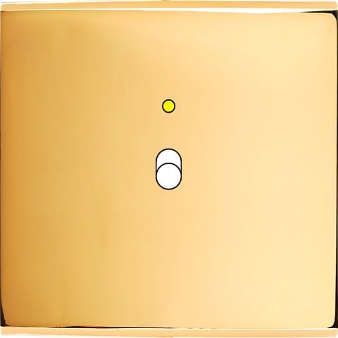 MODELEC - Façade Confidence Laiton Or Miroir Simple B1+Led Magnetique