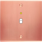 MODELEC - Façade Confidence Laiton Cuivre Satine Simple B1+Led à Vis