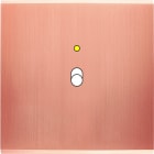 MODELEC - Façade Confidence Laiton Cuivre Satine Simple B1+Led Magnetique