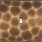 MODELEC - Façade Fascination Laiton Onde Simple 1 trou oblong