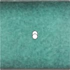 MODELEC - Façade Fascination Laiton Jade Simple 1 trou oblong