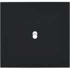 MODELEC - Façade Désir Noir Mat Simple 1 trou oblong; Façade à clip.