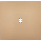 MODELEC - Façade Désir Doré Mat Simple 1 trou oblong; Façade à clip.