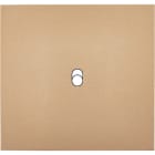 MODELEC - Façade Désir Doré Mat Simple 1 trou oblong; Façade à clip.